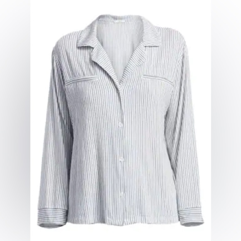 Eberjey Nordic Striped Pajama Shirt Size Small | ModeSens